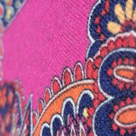 Venus Boho Print Dress w/ 3/4 Length Sleeves - Picture 3 of 6